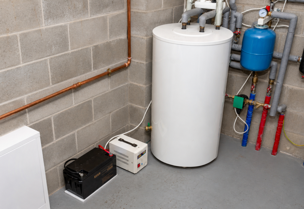 water heater hot water