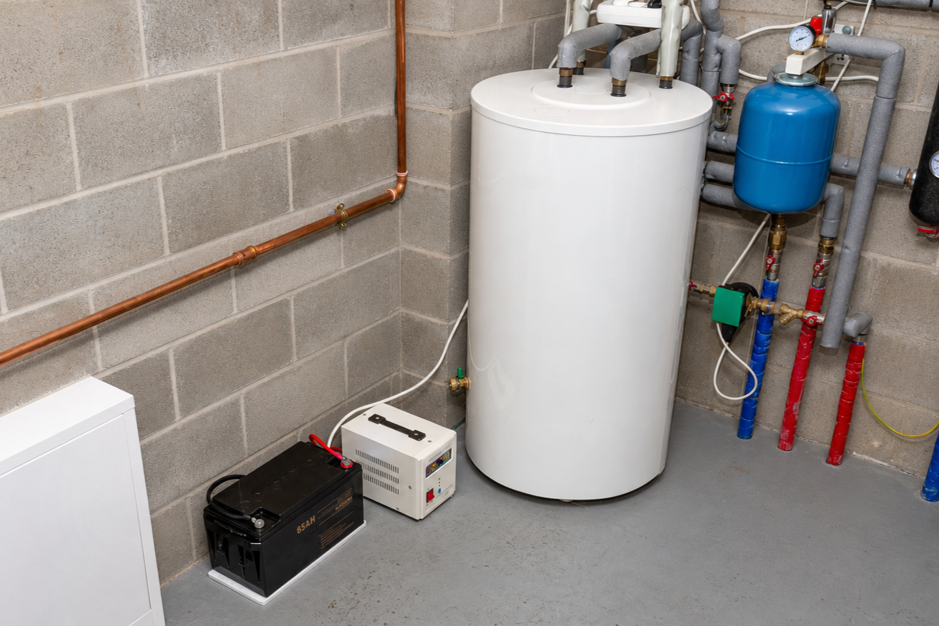water heater hot water